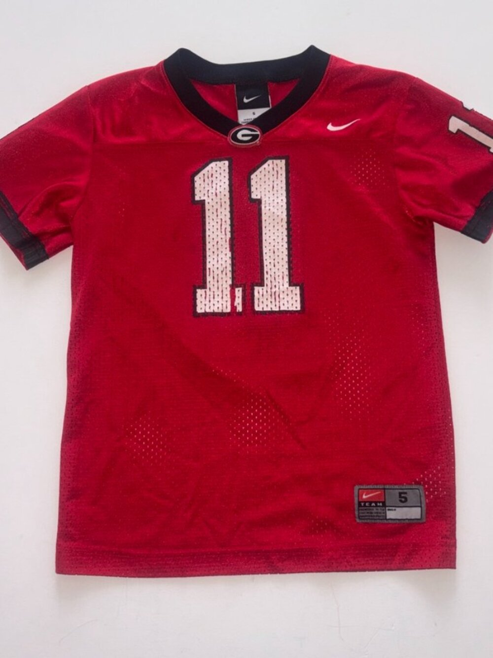 Kids' Nike UGA Georgia Bulldog Football #11 XI Jalon Walker SEC Sic Em Dawgs 5